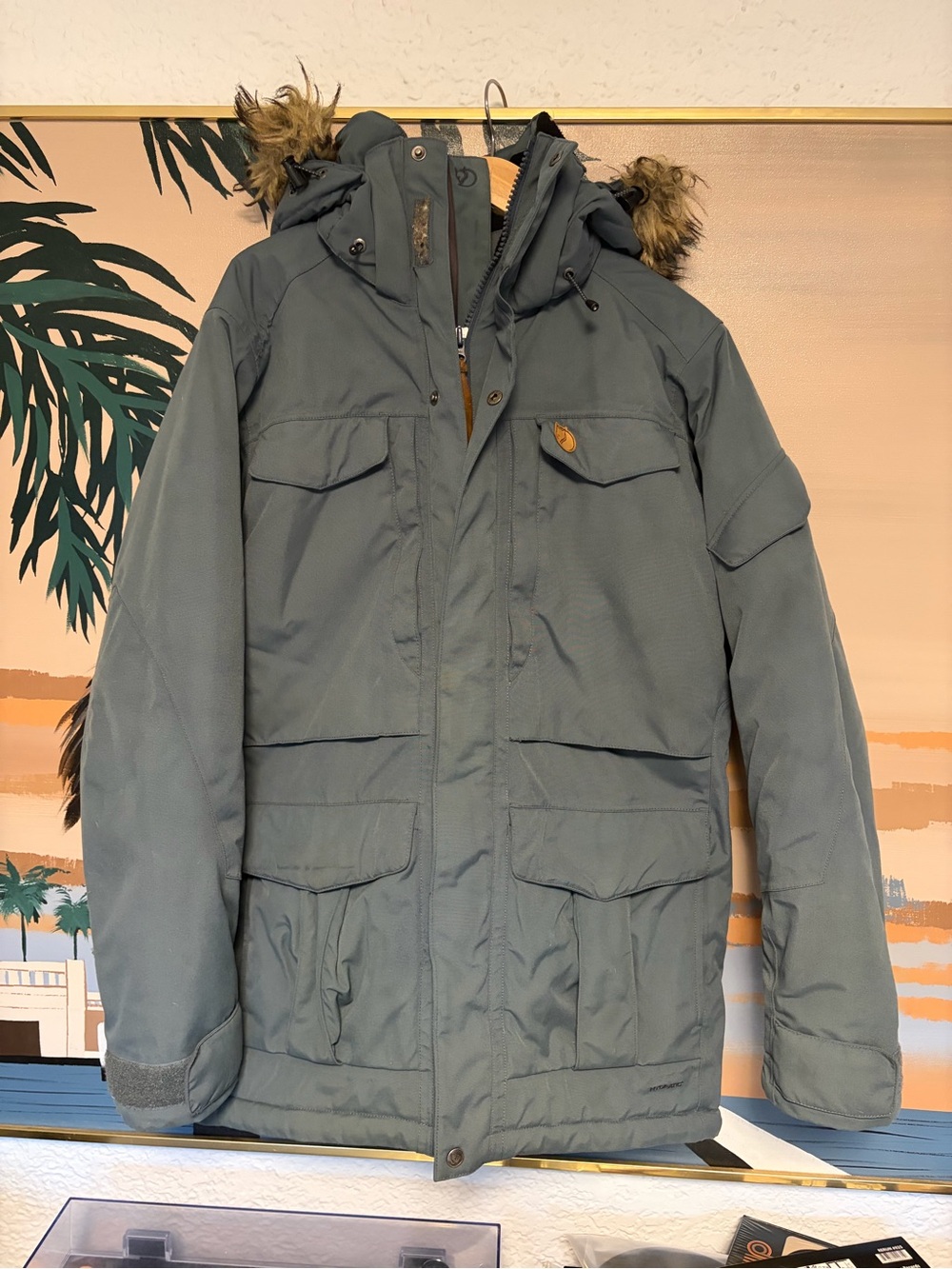 Fjallraven Men's Yupik Parka with Faux Fur Trim